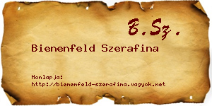 Bienenfeld Szerafina névjegykártya